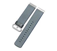 SDGBCXD bracelet de montre, Bracelet de montre en nylon soyeux haute densité 20 mm-22 mm, imprimé rayures couleur bonbon, à dégagement rapide(Blu)