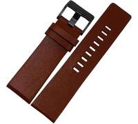 SDGBCXD bracelet de montre, Bracelet de montre vintage en cuir for homme, 22 mm - 32 mm, grande taille, avec outils d'installation(Light Brown Black,22mm)
