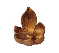 SDGBCXD Brûleur d'aromathérapie, Cascade de découpe en résine à refoulement Raschsen, Ornements d'aromathérapie, décorations Bureau(Gold)