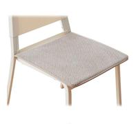 SDGBCXD Coussin d'assise, Coussin d'assise en Velours côtelé Toutes Saisons | Rembourrage Mousse Confortable avec Dessous antidérapant | de Chaise Durable Attaches(Light Gray,40x40cm)