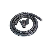 SDGBCXD Enrouleur de câble, Gaine de Gestion câbles Flexible en Spirale, Organiseur, 10 mètres, Tube Noir Protection 8 à 22 mm(22mm Inside Diameter)