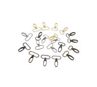 SDGBCXD Fermoir à Pression Rotatif, Crochet métallique, Fermoir Mousqueton, Collier, Boucle de Ceinture Voiture, Porte-clés, Accessoires Sac(Silver,38mm)