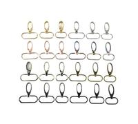 SDGBCXD Fermoir à Pression Rotatif, Fermoirs mousquetons, à Ressort, Sangles de Sac, Colliers for Chiens, Clips déclenchement pivotants(Light Gold,16mm)