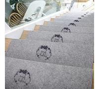 SDGBCXD Marchepieds, Tapis de Sol antidérapant for escaliers d'intérieur, idéal for Les Enfants, Personnes âgées et Animaux domestiques(16,5PCS)