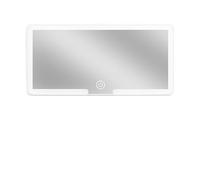 SDGBCXD Miroir cosmétique, Miroir de courtoisie Voiture avec Pare-Soleil et LED, 3 Modes d'éclairage, Commande Tactile intensité Variable, Universel