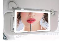 SDGBCXD Miroir cosmétique, Miroir de Maquillage LED for Pare-Soleil Passager, 3 Modes d'éclairage, écran Tactile à intensité Variable, Accessoire Universel for l'intérieur Voiture