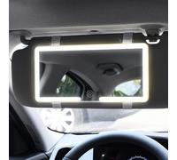 SDGBCXD Miroir cosmétique, Miroir de Maquillage Voyage Universel avec 3 Modes d'éclairage, Commande Tactile et intensité réglable