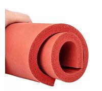 SDGBCXD Panneau en Mousse de Silicone, Feuille de Caoutchouc Mousse éponge Silicone résistante à la Chaleur Rouge, for matériel rénovation domiciliaire, Bande d'étanchéité en(180x250x10mm)