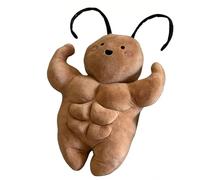 SDGBCXD Peluche, Jouet en Peluche cafard Musculaire, Jouet, drôle avec abdominaux, poupée Douce et étrange créative, Cadeau for garçons/Filles(75CM)