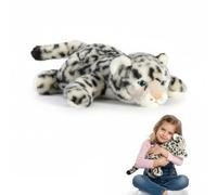 SDGBCXD Peluche, Peluche Panda lestée, Peluches Douces, Renard en Peluche 30 cm(Snow Leopard,65cm)