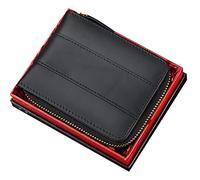 SDGBCXD Portefeuille, Portefeuille Multifonction avec Fente for Carte de crédit et permis Conduire(Black,with Box)