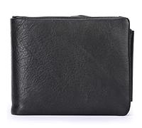 SDGBCXD Portefeuille, Portefeuilles for Hommes avec Blocage, Portefeuille Grande capacité, Poche à Monnaie et fenêtre Transparente, Vintage(Black)