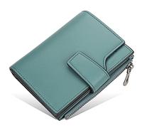 SDGBCXD Portefeuille, Portefeuilles for Hommes, Multifonctions, en Cuir, Fin, avec Porte-Cartes de crédit, Ultra, Minimaliste, Poche Avant(Grün)