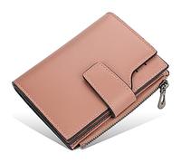 SDGBCXD Portefeuille, Portefeuilles for Hommes, Multifonctions, en Cuir, Fin, avec Porte-Cartes de crédit, Ultra, Minimaliste, Poche Avant(Pink2)