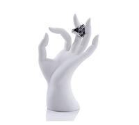 SDGBCXD Présentoir à Bijoux, Présentoir à Bijoux en résine moulée for Accessoires de(White)