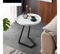 SDGBCXD Table d'appoint, Table d'appoint Fonctionnelle for la Chambre et Le canapé, idéale for Lire tranquillement Les Petits espaces(50cm,White)