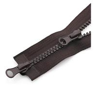 SDGBCXD Zip, Lot de 5 Fermetures éclair Doubles à Fermeture Automatique, 80/90/100/120/150 cm, Double Sens, extrémité Ouverte(Coffee,80CM5#)