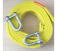 sdgERYEeg Corde, Corde de remorquage 5 mètres avec 2 Crochets - Capacité tonnes Parfait for Tirer Une Voiture, Un Camion ou SUV Sangles Robustes for