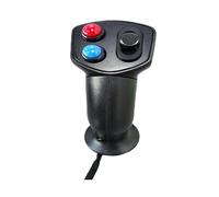 sdgERYEeg Joystick industriel, A60 + 2 boutons + interrupteur à bascule vertical, poignée multifonction, joystick industriel, manœuvres sûres(SMCA60QBS Flange Mount)