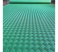 sdgERYEeg Tapis en Caoutchouc, Tapis de Sol Commercial/de sous-Sol/de Remise/de Camping-Car(Green,0.6x1m/2x3.3ft)