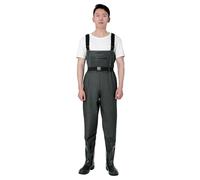SDGHH-8MMDM Cuissardes De Pêche for Hommes Femmes Cuissardes De Poitrine De Chasse avec Bottes Imperméables Respirantes Crosswater Waders,Vert,43
