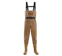 SDGHH-8MMDM Fishing Waders for Men Women Nylon Chest Hunting Waders with PVC Boots Waterproof Breathable Waders for Work Carp Fly Fishing Crosswater Gardening,Jaune,36