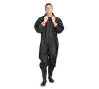 SDGHH-8MMDM Waders De Pêche Femme Homme Imperméable Cuissardes De Pêche avec Bottes Nylon PVC Respirant Waders Pêche avec Poche Et Sangle Réglable pour Pêche À La Mouche,Noir,42