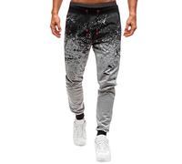 SDGR Casual Print Drawstring Pocket Jogger Slim Pantalons pour Hommes Pantalons Pantalons Jet d'encre Pantalons pour Hommes Valise Personnalisable