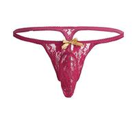 SDGR Modèle élégant Dentelle T-Back sous-vêtements pour Hommes Shorts G-String Lingerie Sexy Petite Poitrine