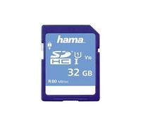 Hama Carte mémoire 32 Go SDHC (Carte mémoire Classe 10 UHS-I 80 MB/S Garantie 5 Ans)