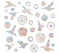 sdhiiolp Stickers Anti Collision Oiseaux, Suncatcher Sticker, Rainbow Stickers Window, Film Fenetre Arc-en-Ciel, Fenetre Oiseaux, Sun Catcher Sticker pour Stop Birds stickers Arc En Ciel