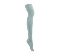 SDIUAKBV Chaussettes Dessus du Genou pour Femmes Chaussettes hautes au-dessus du genou for femme, 1 paire, grandes tailles, chaudes(Light blue)