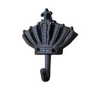 SDIUAKBV Crochets de Suspension pour Panier à Fleurs 1 crochet mural décoratif rétro en fonte forgée, style couronne, for l'extérieur et la maison. Accessoires Metope Pour le jardin(Crown2(180))