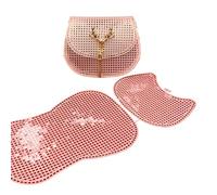 SDIUAKBV Feuilles de Toile en Plastique Sac en Maille, Doublure, Tissage, Feuille de Plastique, Accessoires, Outils Garniture, Aide au Tricot Facile