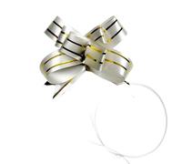 SDIUAKBV Nœuds à Tirer en Ruban Packaging Bow 60/40/10PCS Colorful Party Birthday Mother's Day Halloween Christmas Decoration(60PCS,Silver)