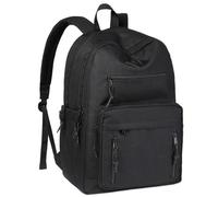 SDIUAKBV Sac a Dos Sac à dos d'école deux compartiments, sac de jour, cartable for lycée, adolescent, garçon, fille, université, travail, homme, femme Pour voyager(Black)