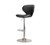 SDIUAKBV Tabouret de Bar Tabouret de Bar réglable avec Dossier Haut - Siège élégant et Ergonomique for Les Bars îlots Cuisine(Black)