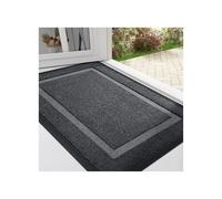 SDIUAKBV Tapis D'entrée Paillasson d'entrée intérieur/extérieur, imperméable, Toutes Saisons, en Caoutchouc, résistant à la décoloration, Profil Bas, Facile Nettoyer Entrée(Grey,43.3x75cm)