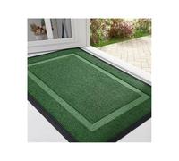 SDIUAKBV Tapis D'entrée Paillasson d'entrée intérieur/extérieur, imperméable, Toutes Saisons, en Caoutchouc, résistant à la décoloration, Profil Bas, Facile Nettoyer Entrée(Green,40x60cm)