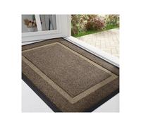 SDIUAKBV Tapis D'entrée Paillasson d'entrée intérieur/extérieur, imperméable, Toutes Saisons, en Caoutchouc, résistant à la décoloration, Profil Bas, Facile Nettoyer Entrée(Brown,81.5x119.5cm)