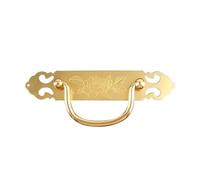 SDIUAKBV Tiroir Bague Poignée de Traction Poignée de porte d'armoire en laiton, poignée bibliothèque, placard, garde-robe, accessoires meubles cuisine cuivre Tiroir(Brass A Gold)