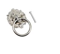 SDIUAKBV Tiroir Bague Poignée de Traction Poignée de tiroir, bouton traction, anneau 1/2/4/6, boîte à bijoux, armoire, commode, 41x69mm, 4 couleurs Tiroir(Silver,1 piece)