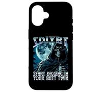 SDIYBT Start Digging in Your Butt Twin Meme 2025 Skeleton Coque pour iPhone 16