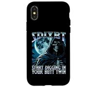 SDIYBT Start Digging in Your Butt Twin Meme 2025 Skeleton Coque pour iPhone X/XS