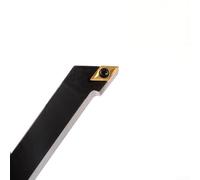 SDJCL1212H07 Porte-outil de tournage externe avec insert DCMT070204 UE6020, 12 x 100 mm, main gauche, pour travail des métaux CNC