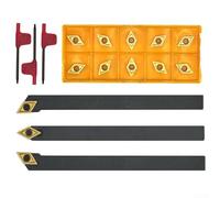 SDJCR/L SDNCN 0808H07 DCMT070204 Support de tour externe Barre de coupe avec 10 inserts en carbure pour semi-finition et finition