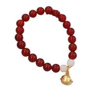SDJJSAO bracelet en perles de jade, Bracelet de richesse du Sud, authentique amulette Reiki en cristal jade Hetian, porte-bonheur et protection contre les mauvais esprits, cadeau inspirant