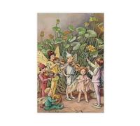 SDKAHKZO Impression sur toile représentant Cicely Mary Barker - Décoration murale esthétique pour chambre, bureau - 50 x 75 cm