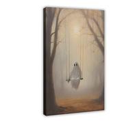 SDKAHKZO Impression sur toile « Spook Up Your Season » - Décoration murale moderne pour salon et chambre à coucher - 60 x 90 cm