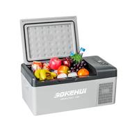 SDKEHUI 15L Glacière Electrique Voiture, Portable à Compression Réfrigérateur de Voiture, 12/24V congélateur et réfrigérateur, pour dortoir, Camping ou Pique-Nique en Plein Air, -20℃ à 10℃